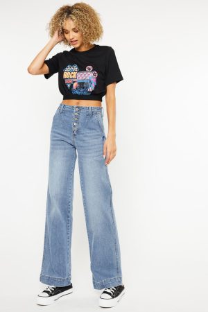 Zoelle Ultra High Rise Wide Leg Jeans