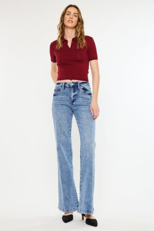 Avonlea Essentials - High-Rise Wide-Leg Flare Pants