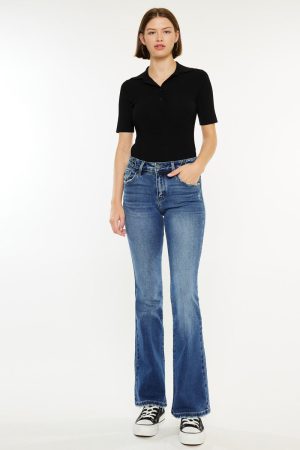 Marline Mid Rise Flared Jeans