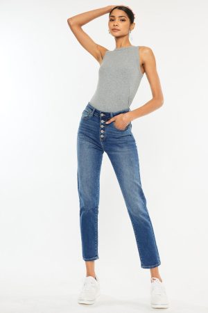Imogene High-Waisted Mom Jeans
