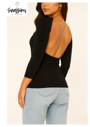 Delia Free Back Blouse