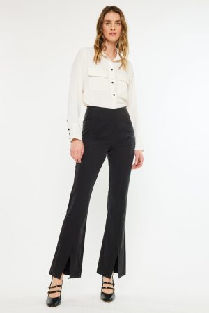 Brenda Ultra High Rise Flare Satin Pants