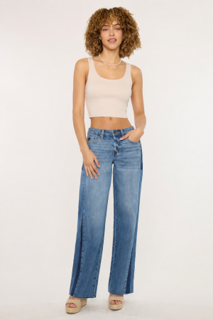 Marianne Mid Rise Wide Jeans