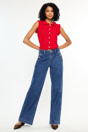 Sol High Rise Wide Leg Trousers