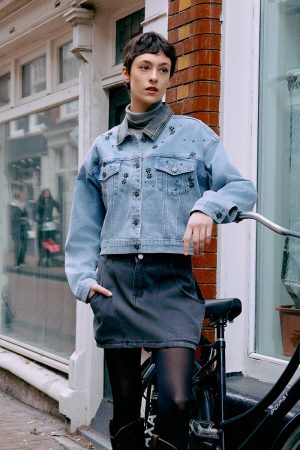 Lucca Cropped Denim Jacket