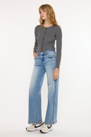 Ditzy Low Rise Baggy Wide Jeans